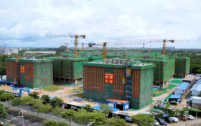 智能高效＋安全可靠！23台三亿体育智能施工升降机海南“扬帆”显实力