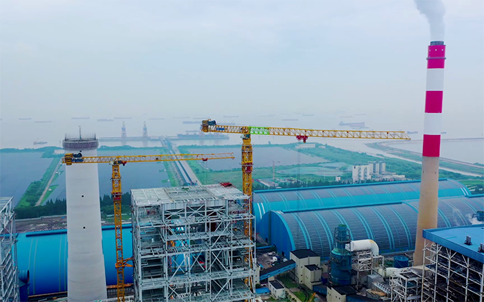 双塔合璧！华能太仓电厂项目三亿体育超大塔显身手