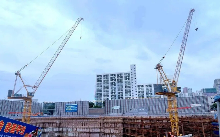 闪耀韩国 | 三亿体育塔机深耕海外高端市场