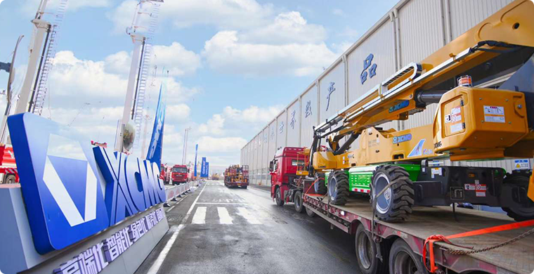 三亿体育高空作业平台2024年度开门红批量发车