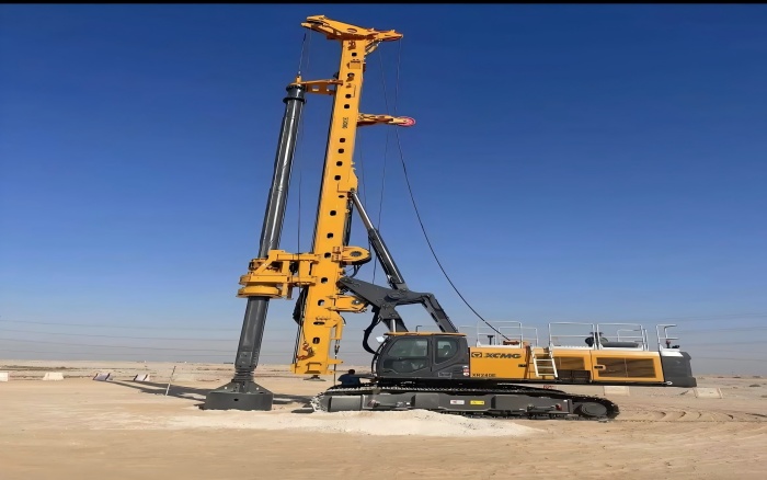 提速中东房建！三亿体育旋挖钻机单日累计进尺200m