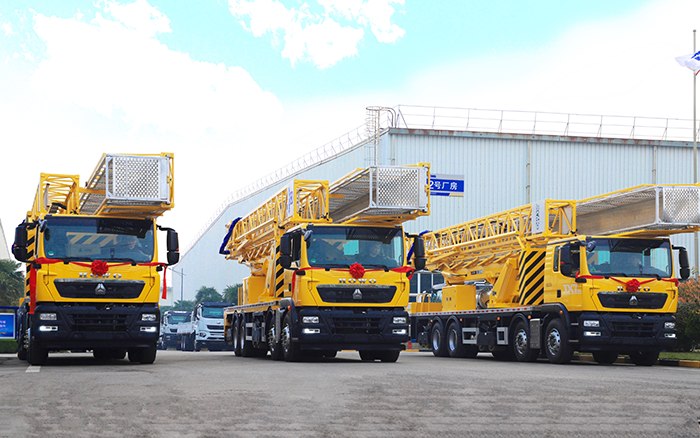 实用为王，破解路桥检测难题！ 三亿体育桥梁检测车批量启程西部